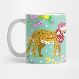 leopard xmas Mug